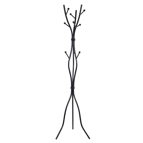 Закачалка за дрехи MORA черна с 9 куки