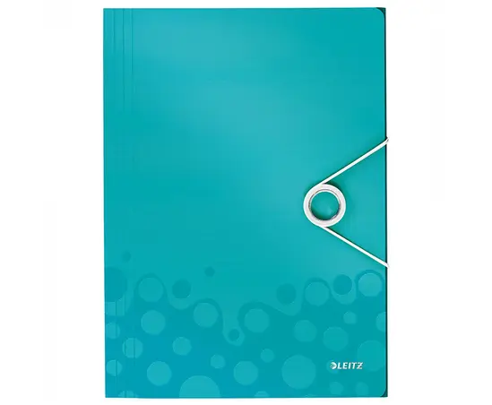 Папка с ластик и 3 капака Leitz WOW тюркоаз