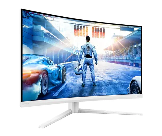 Монитор Philips 32M2C5501, 31.5" Curved 1500R VA WLED, 2560x1440@180Hz, 1ms GtG, 0.5ms MPRT, 300cd m/2, 3500:1, Mega Infinity DCR, Adaptive Sync, FlickerFree, LowBlue Mode, Tilt, Height Adjust, Swivel, 2xHDMI, DP