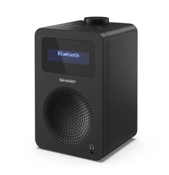 Радио Sharp Radios DR-430(BK), DIGITAL RADIO, Bluetooth 5.0, 5W, 20 DAB+DABFM, Auto timedate, LCD Display, Dual alarm, 3.5mm Headphone jack  line-out, Black
