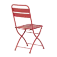 Градински сгъваем стол ЙОЛИ-червен цвят на метала
