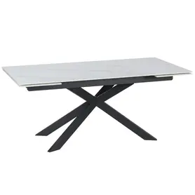 Трапезна маса ЛЕОНОРА разтегателна- бял плот