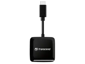 Четец за карти Transcend SDmicroSD Card Reader, USB 3.2 Gen 1, Black, Type C