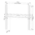 Стойка Neomounts by NewStar Screen Wall Mount (fixed, lockable, VESA 400x400)