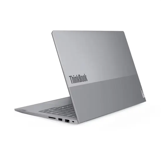 Лаптоп Lenovo ThinkBook 14 G8 IntelCore Ultra 5 135H, 14C (up to 4.6GHz, 18MB), 16GB DDR5-5600, 1TB SSD, 14" WUXGA (1920x1200) IPS AG, Intel Arc Graphics, 1080p&IR Cam, Backlit KB, 3 cell, WLAN, BT, FPR, DOS, 3Y Onsite