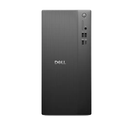 Настолен компютър Dell Tower ECT1250, Intel Core Ultra 7-265 (20 Cores, 30MB Total Cache, 2.4GHz), 16GB, 1x16GB, DDR5, 5600MTs, 1TB M.2 PCIe NVMe SSD, Intel UHD Graphics, Wi-Fi 6, Bulgarian Keyboard&Mouse, 180W, Ubuntu, 3Y PS