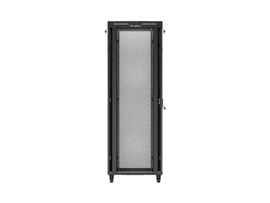 Комуникационен шкаф Lanberg rack cabinet 19' free-standing 47U800X800 (FLAT PACK) with mesh door LCD black