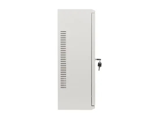 Комуникационен шкаф Lanberg rack cabinet 19' wall-mount 6U+3u540x200 low-profile grey (assembled)