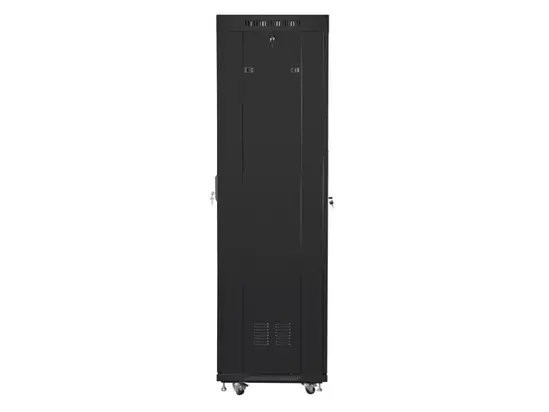 Комуникационен шкаф Lanberg rack cabinet 19' free-standing 42U600x600 (flat pack) with mesh door lcd black v2