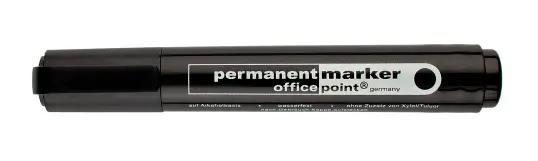 Перманентен маркер Office Point черен