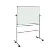 Бяла магнитна дъска 120х180 см мобилна - снимка отстрани