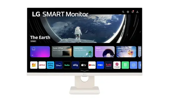 Монитор LG 27SR50F-W, 27' IPS Smart webOS23, Anti-Glare, 5ms, 1000:1, 250cdm, FHD 1920x1080, HDR 10, HDMI, USB, Wi-Fi Bin, Reader Mode, Speakers 5W x 2, Tilt, Black