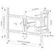 Стойка Neomounts Screen Wall Mount (full motion, 3 pivots, VESA 600x400)