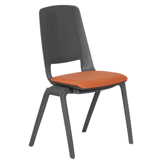 Посетителски стол ЛЕВЕНА- махаща се дамаска