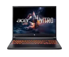 Лаптоп Acer Nitro V16, Intel  Core 9 270H(14C/20T, up to 5.80 GHz, 24MB),16" WQXGA (2560X1600) IPS 180Hz, 16GB, 1000GB SSD, RTX 5070 8GB GDDR7 , WiFi 6, BT.5.2, HD Cam, Micro SD card, KB Backlit, Linux , Black+Acer 15.6" Nitro Gaming Backpack Black/Red