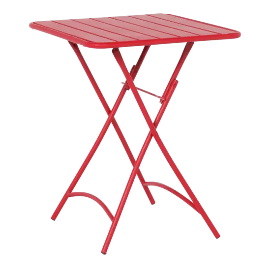 Сгъваема градинска маса РУБИНА- червен цвят