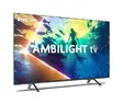 Телевизор Philips 43PUS801012, 43' 4K UHD LED, 3840x2160p, 60Hz, DVB-TT2T2-HDCSS2, 60Hz, Ambilight 3, Pixel Precise UHD, HDR+, Titan OS, Dolby Atmos & DTS:X, 3*HDMI, 2*USB, VRR, 802.11ac, BT 5.2, 20W RMS, Black