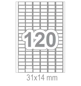 Самозалепващи етикети 31x14 120 бр.