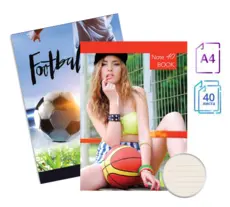 Тетрадка телчета А4 вестник 40 л редове