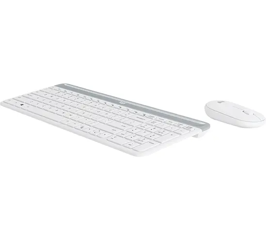 Комплект Logitech Slim Wireless Keyboard and Mouse Combo MK470 - OFFWHITE
