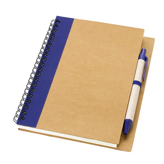 Тефтер PRIESTLY- рециклирана хартия-син