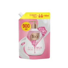 Течен сапун Teo Rich Milk пълнител 900 мл