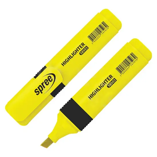Текст маркер Spree жълт