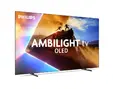 Телевизор Philips 55OLED77012, 55' UHD 4K OLED 120Hz Ultra-low lag, 3840x2160, DVB-TT2CSS2, Ambilight 3, HDR10+, Titan OS, Dolby Vision, Atmos, DTS:X, P5 Perfect Picture Al, BT 5.2, 4*HDMI, VRR, 2* USB, 802.11ac,  20W RMS