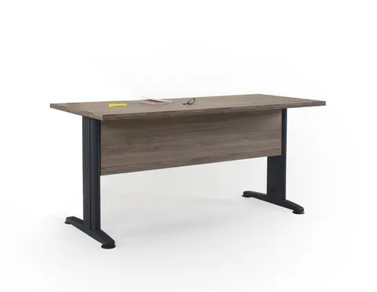 Работно офис бюро 80 см 30 мм плот метален крак 