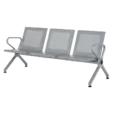 Посетителска пейка BTL 39- метална, сива