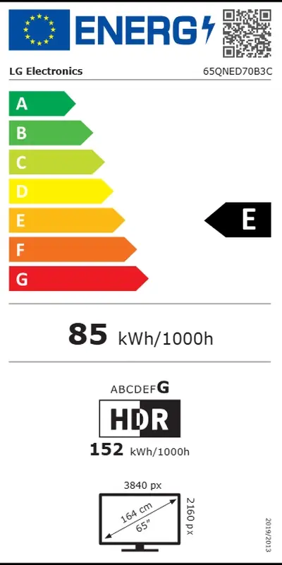 Телевизор LG 65QNED70B3C, 65" 4K QNED MiniLED Smart TV, 3840x2160, DVB-T2/C/S2, Alpha7 AI Processor, HDR10 / HLG, webOS 26 ThinQ, VRR/ALLM/HGiG, 4K Super Upscaling, WiFi 5, Bluetooth 5.3, AirPlay 2, LAN, CI, HDMI, AI Sound Pro, Google Cast, 2 pole Stand