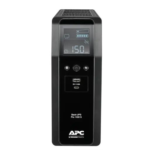 Непрекъсваем ТЗИ APC Back UPS Pro BR 1600VA, 230V, Sinewave, 8 Outlets, AVR, LCD interface