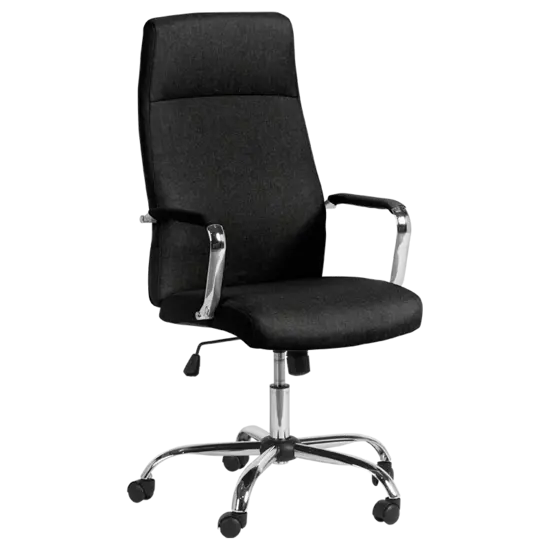 Директорски стол ЕЛИСАВЕТА- черен цвят, дамаска