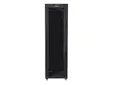 Комуникационен шкаф Lanberg rack cabinet 19' free-standing 42U600x600 (flat pack) with glass door lcd black v2