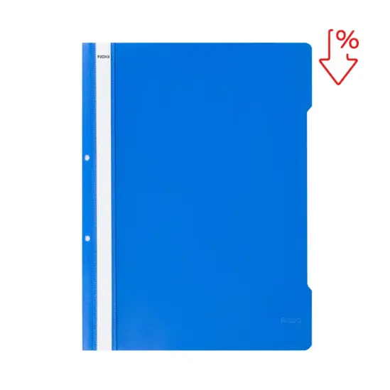 Папка PVC с перфорация син с пиктограма