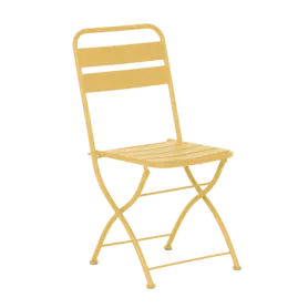 Градински сгъваем стол ЙОЛИ- жълт