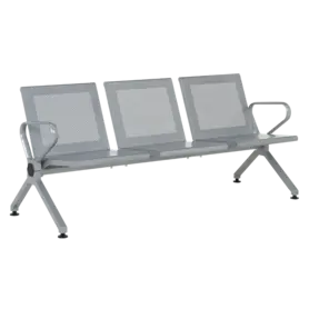 Посетителска пейка BTL 39- триместна, сива