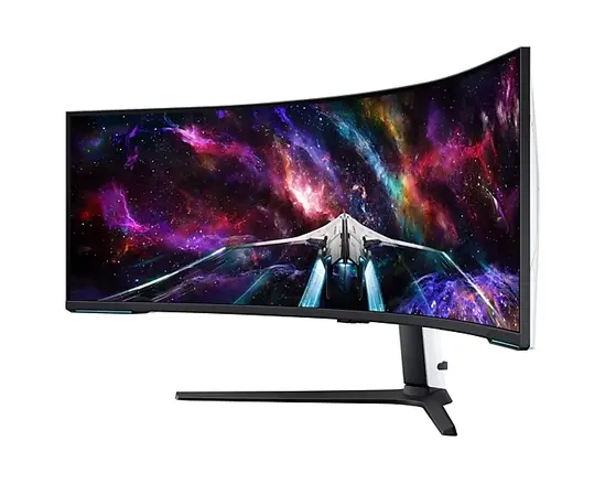 Монитор Samsung LS57CG952, 57" Odyssey Neo G95NC 57" Quantum Mini-LED Dual UHD, 7680x2160, 240Hz 1ms, HDMI, USB Hub, White/Black