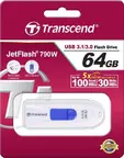 Памет Transcend 64GB JETFLASH 790, USB 3.1, white
