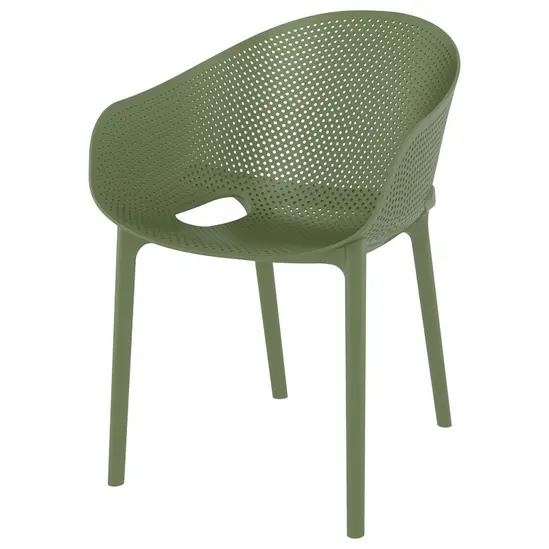 Градински стол АНДРЕЙ- маслено зелен цвят