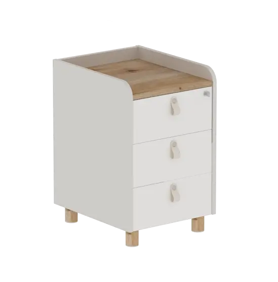 Контейнер с 3 чекмеджета със заключване KS01