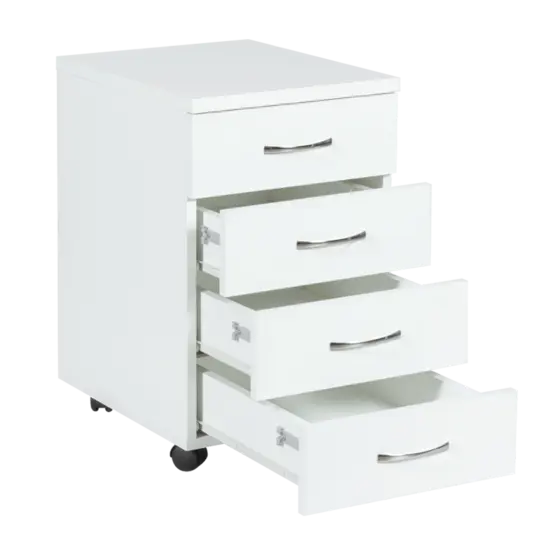 Контейнер с 4 чекмеджета без заключване