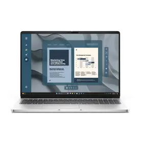 Лаптоп Dell Pro 16 PC16255, AMD Ryzen AI 7 350, 16.0" Touch FHD+(1920x1200) IPS AG 300nits, 32 GB DDR5 5600 MT/s, 512 GB SSD, AMD Radeon 860M, FHD HDR+IR Cam and Mic, Wi-Fi 6E, FPR, Backlit Kb, Win 11 Pro, 3Y PS, Plat. silver+ Dell Pro 14-16 Prem. Slim Ba