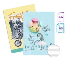 Тетрадка телчета А4 офсет 60 л ред 10 бр