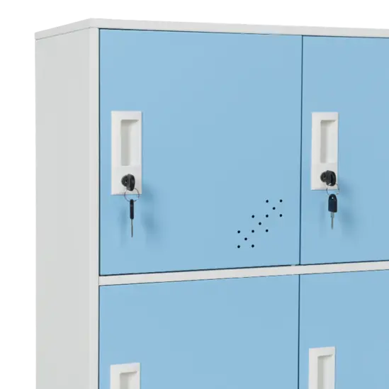 Метален гардероб детски BTL К с 9 отделения 109x90x40 см- заклщчване с ключ