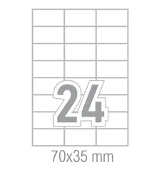 Самозалепващи етикети 70x35 24 бр.