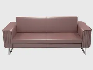 Диван триместен ТЪРНОВО ARMD 03 - сниман отпред, кафяв на цвят