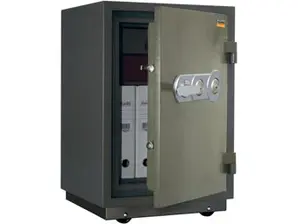 Метален сейф FRS огнеупорен PMT 75- сниман отпред, зелен на цвят