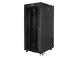 Комуникационен шкаф Lanberg rack cabinet 19' free-standing 27U800x1000 (flat pack) with glass door lcd black v2