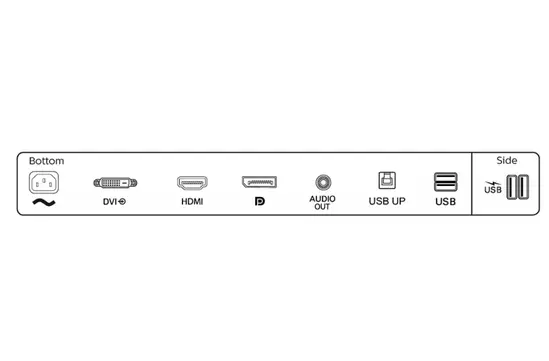 Монитор Philips 245B1, 23.8' IPS WLED, 2560x1440@75Hz, 4ms GtG, 250cd m2, 1000:1, DCR 50M:1, Adaptive Sync, FlickerFree, Low Blue Mode, 2Wx2, Tilt, Height Adjust, Pivot, Swivel, DVI, HDMI, DP, USB hub